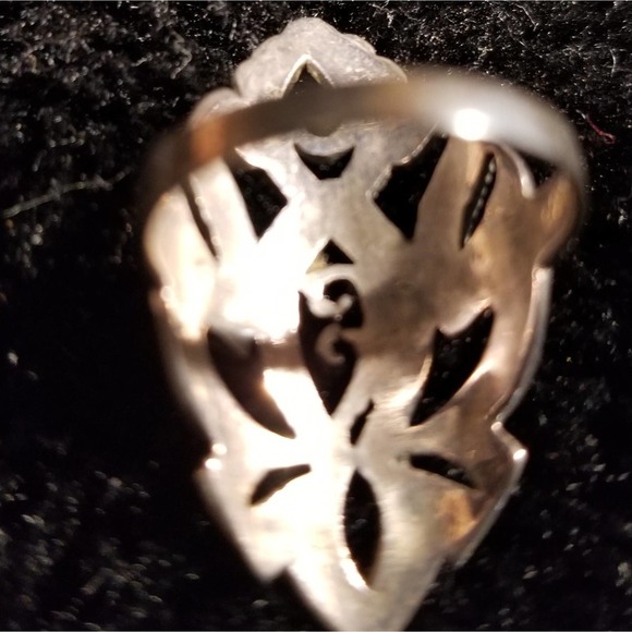 Marcasite ring size 7 - Picture 2 of 3